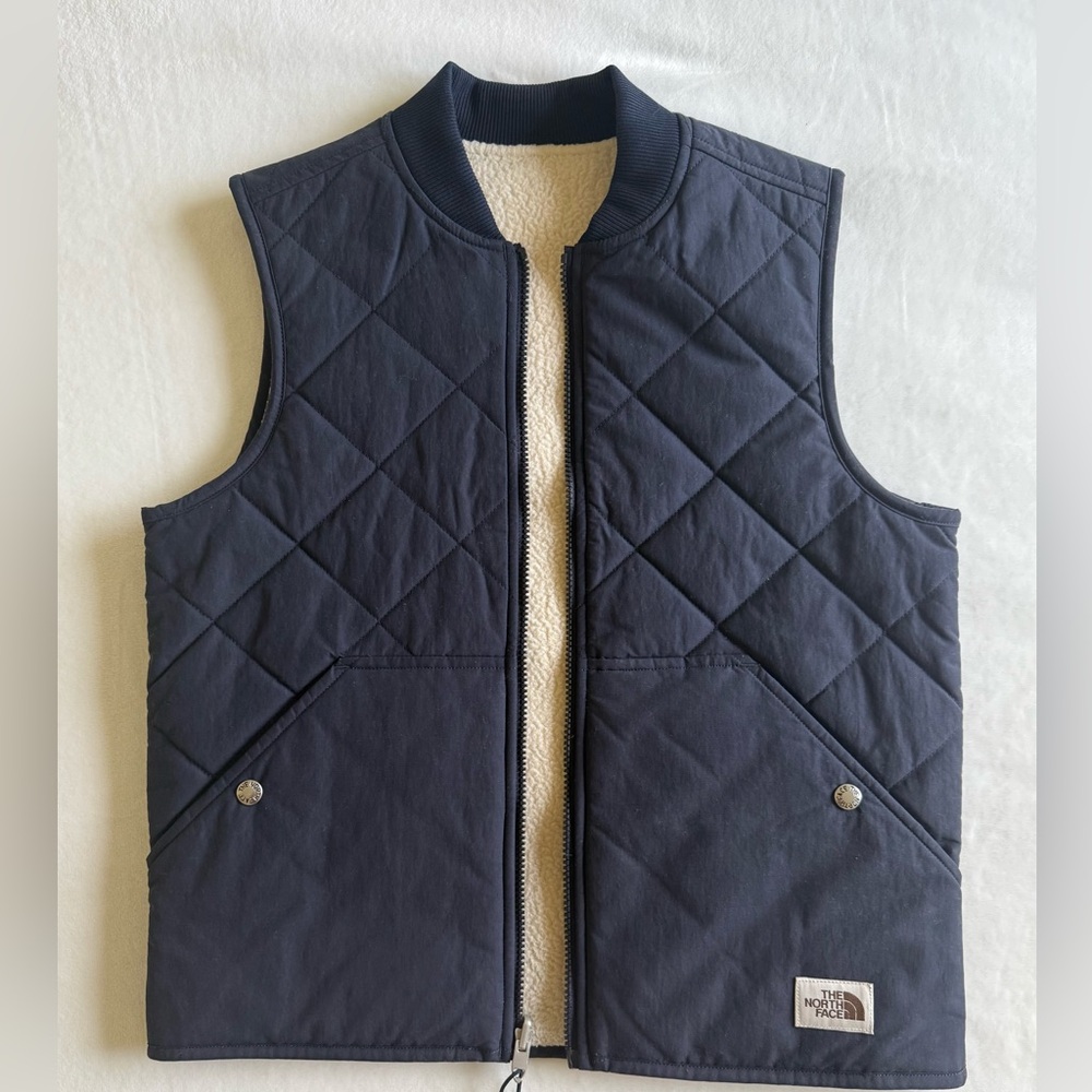 The North Face Women’s Reversible Navy Blue Quilted Vest for $40 or BEST OFFER